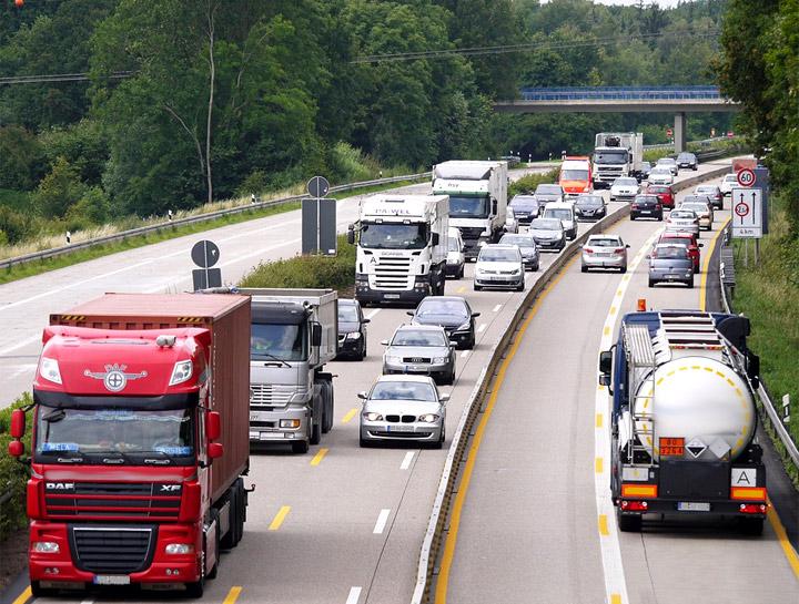 Flotte automobile et marchandises transportées